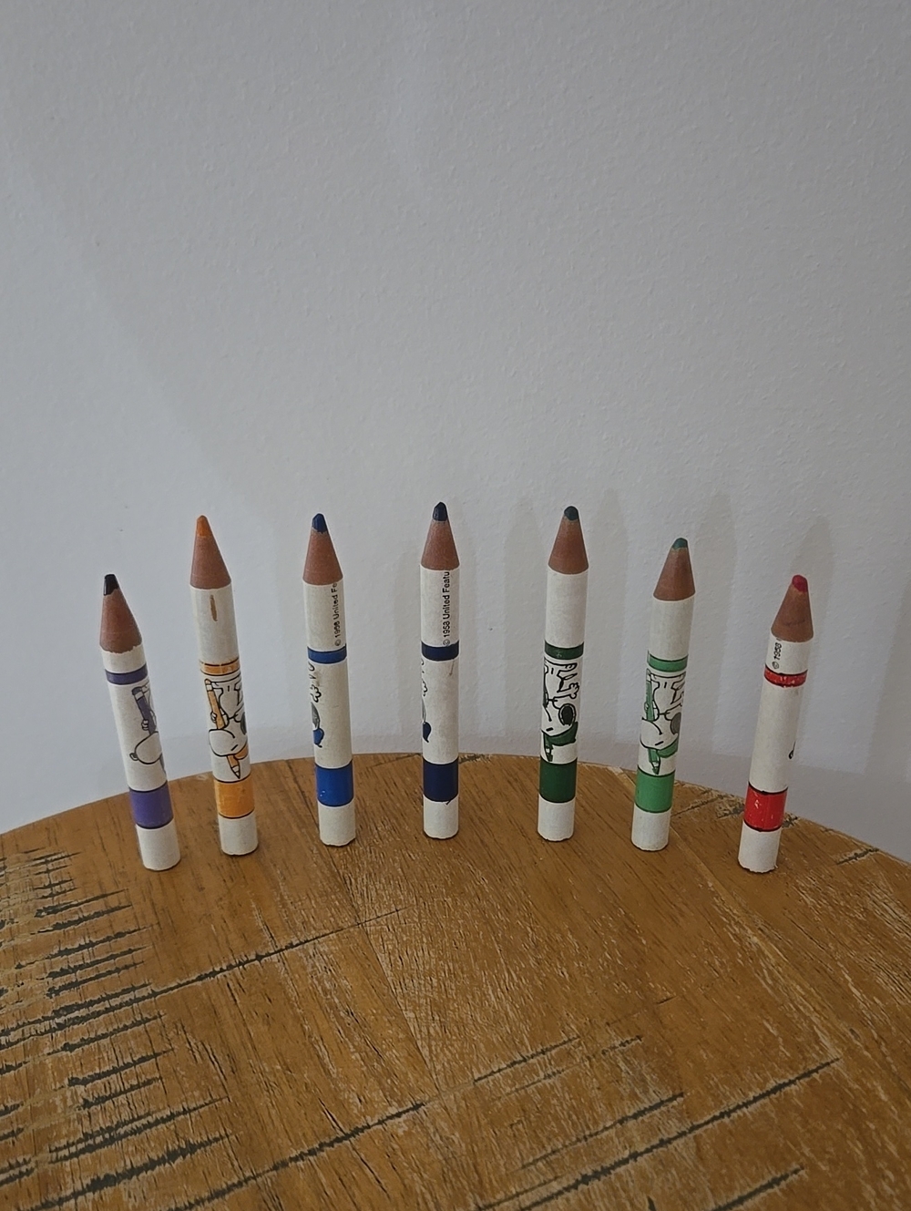 Vintage 1960s Peanuts Snoopy Colored Pencils